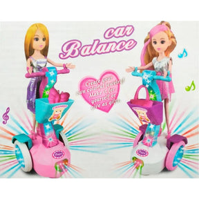 Boneca Infantil Car Balance - Boneca No Hoverboard Musical Com Som, Luz e Movimento