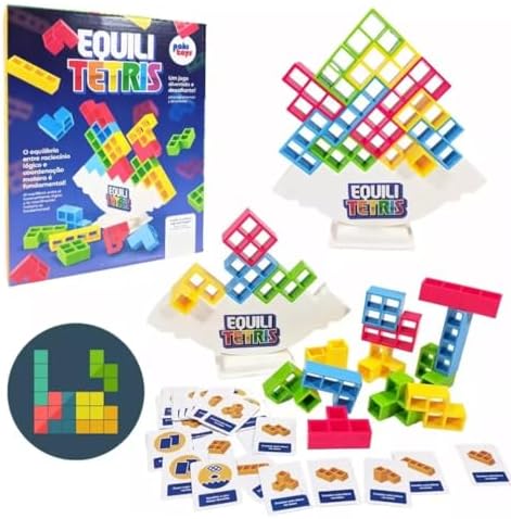 Jogo Equili Tetris Brinquedo Montar Raciocinio Educativo