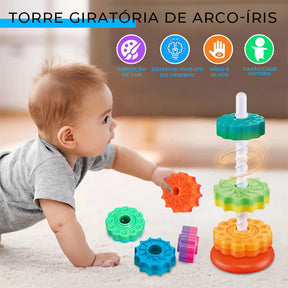 Brinquedo Educativo Montessori Torre Giratoria