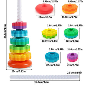 Brinquedo Educativo Montessori Torre Giratoria