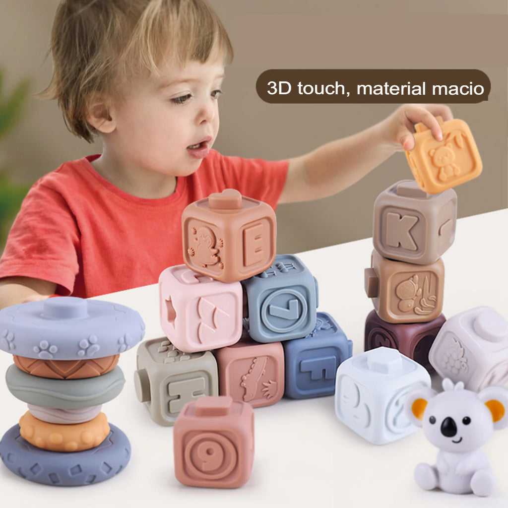 Brinquedo Montessori Kikiko Kids De Silicone