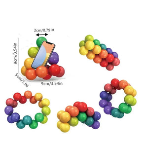 Brinquedo sensorial bolas  giratórias antiestresse 3D - 3 anos ou mais