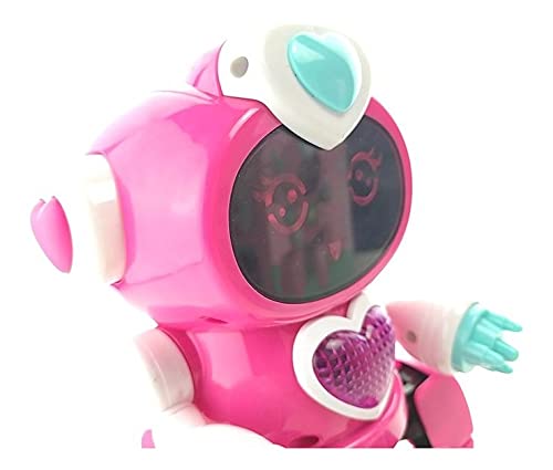 Robozinha De Brinquedo Menina Rosa Com Movimentos Som E Luz