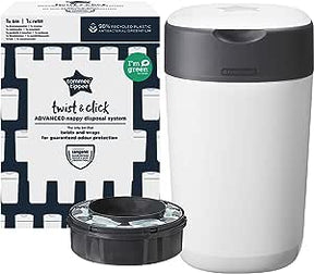 Tommee Tippee Sangenic Twist and Click Lixeira Elimina Odores e Germes - Branca